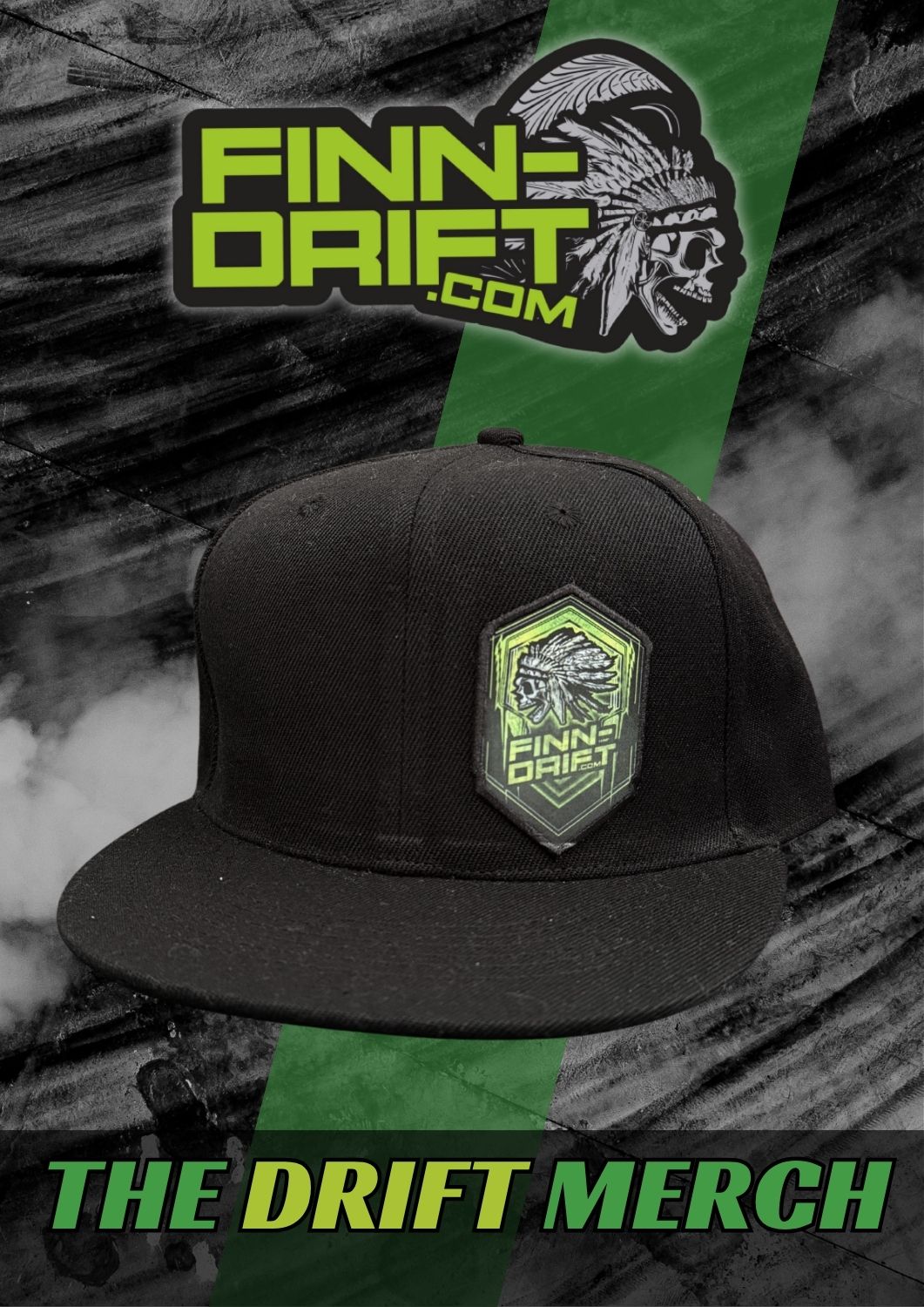 Snapback Finn-Drift Musta