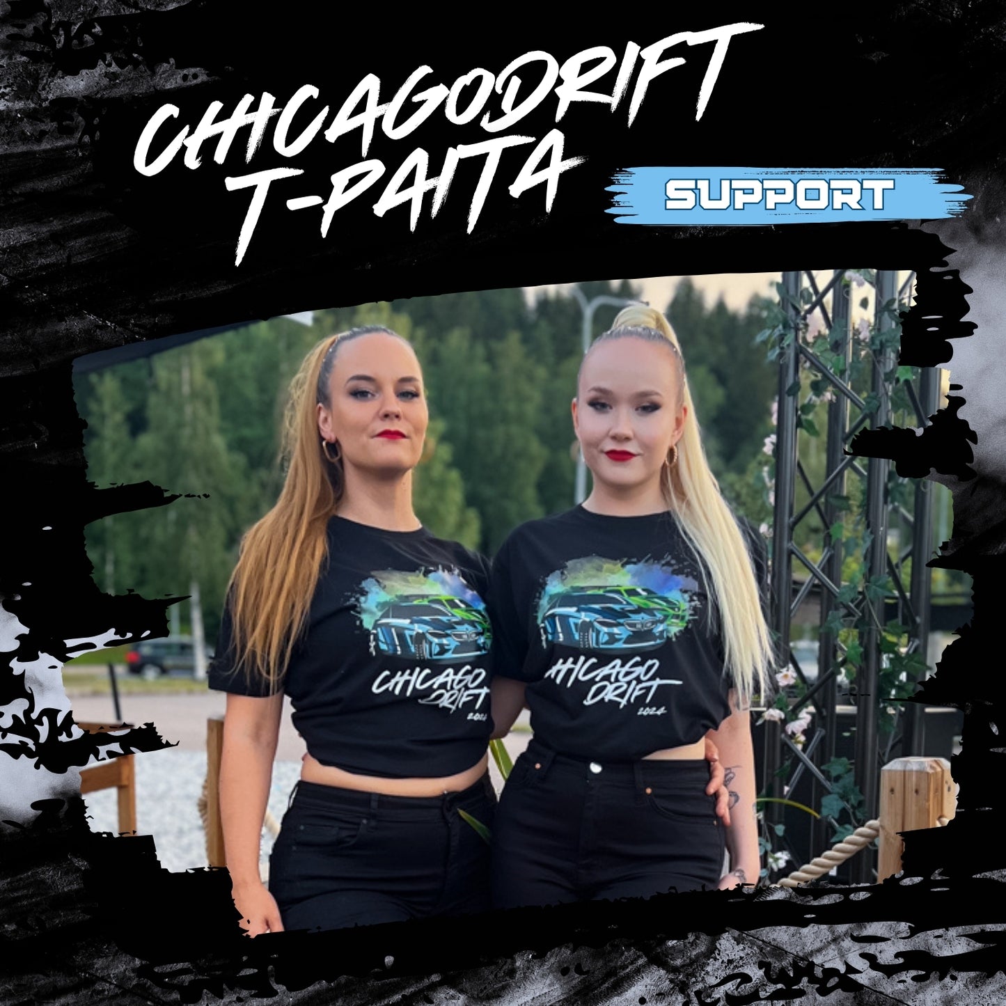 Chicago Drift Support T-Paita - Unisex malli