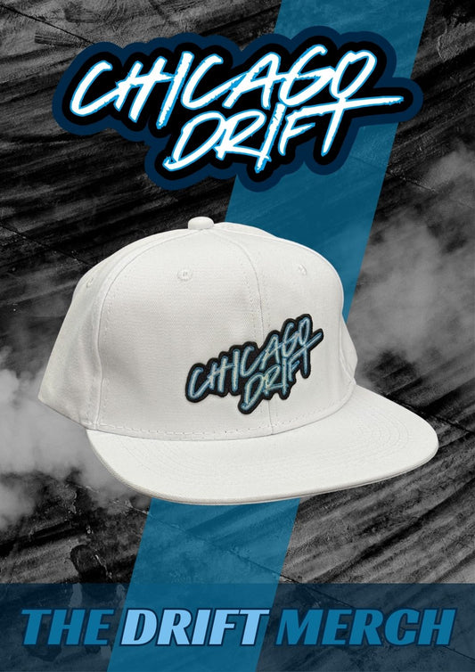 Snapback Chicagodrift Valkoinen (tekstilogo)