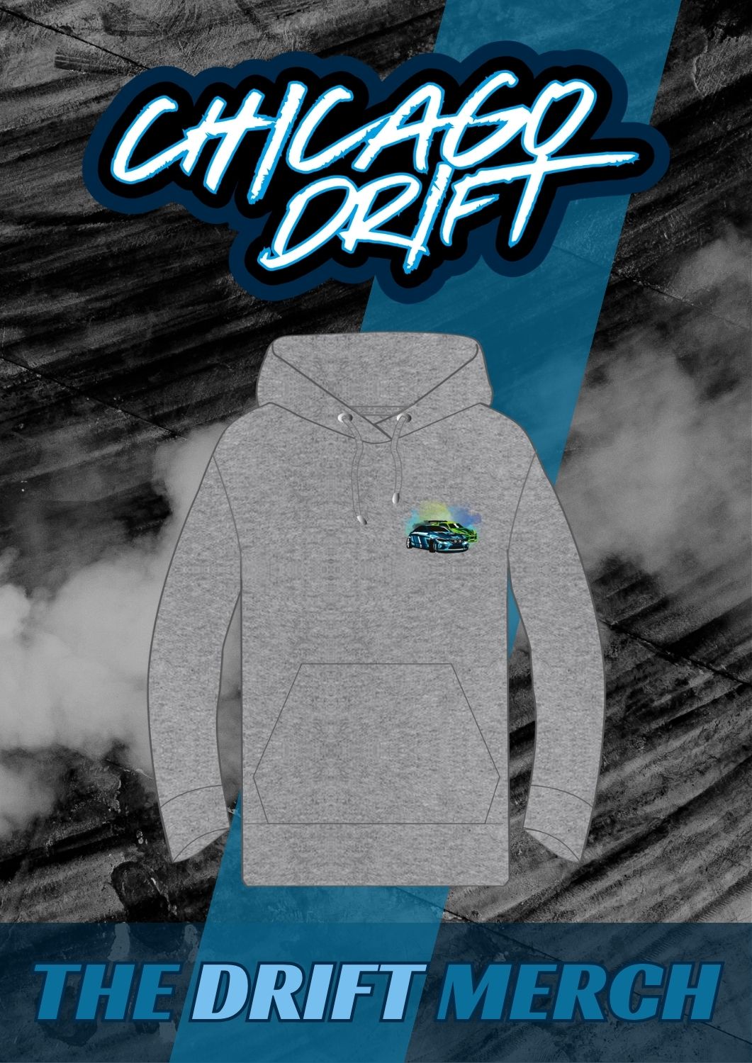 Chicagodrift Support Huppari, unisex (auto logo)