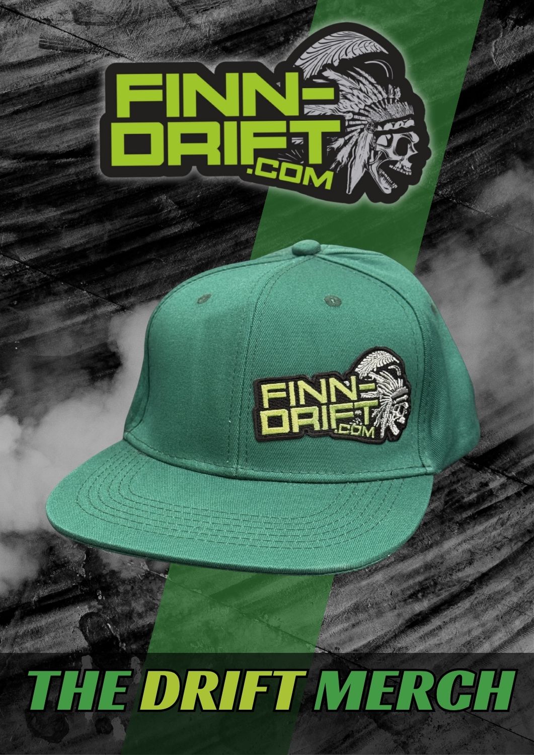 Snapback Finn-Drift Vihreä