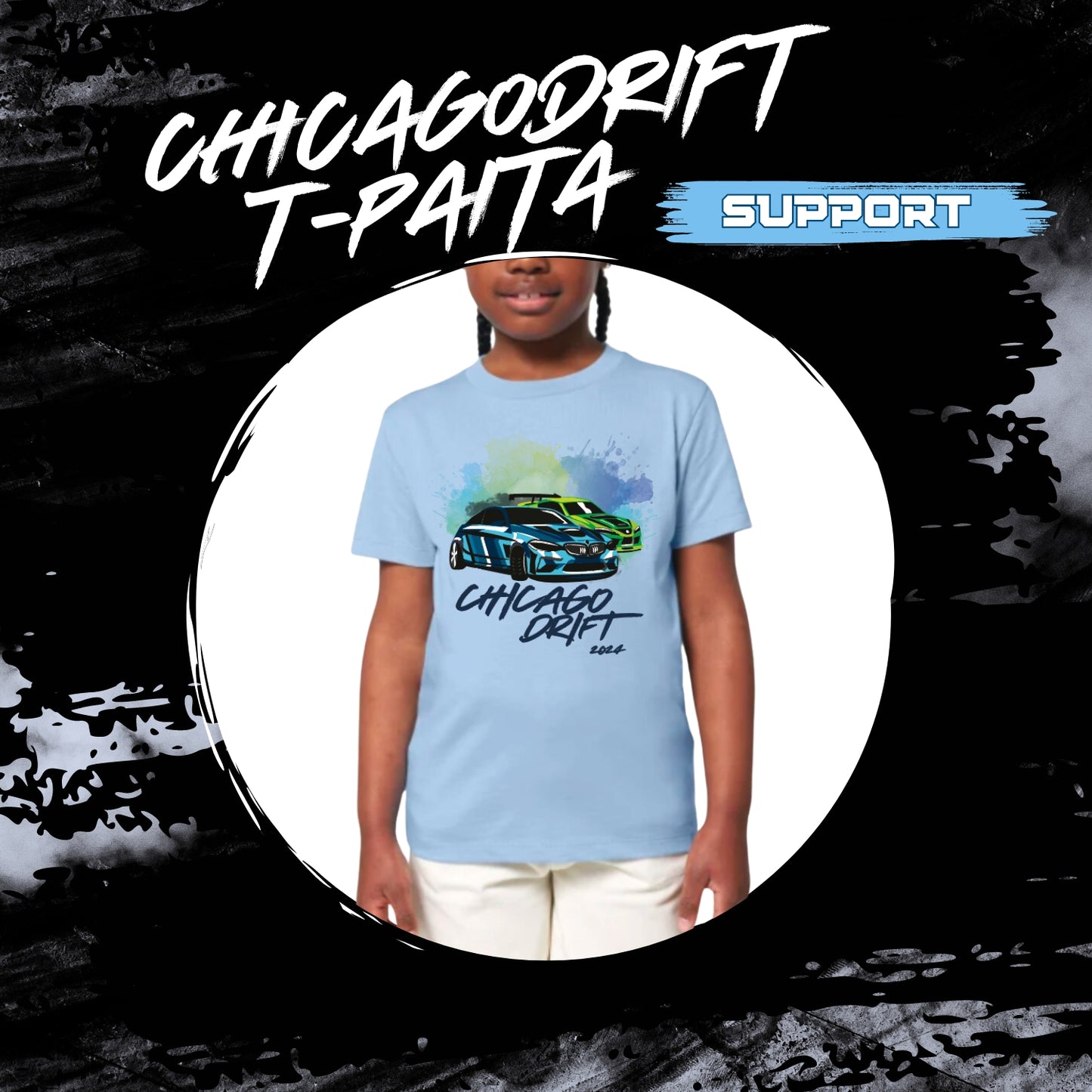 Chicago Drift Support T-Paita - Lasten malli